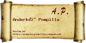 Anderkó Pompilla névjegykártya